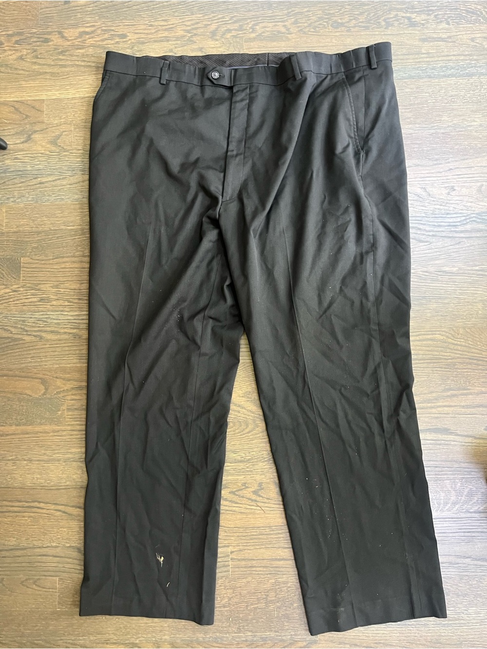Men's Black Dress Pants Straight Fit